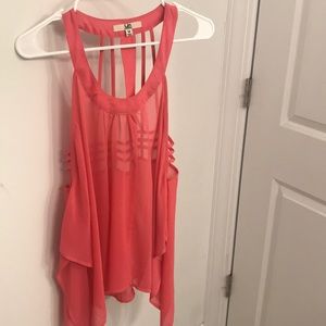 Sheer tank top
